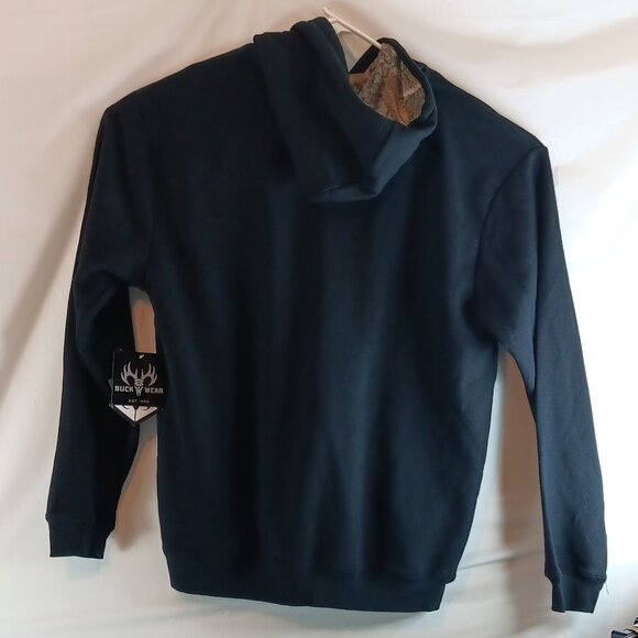 NWT Buck Wear Black & Camo USA Flag Size XL Hoodie - Picture 2 of 6